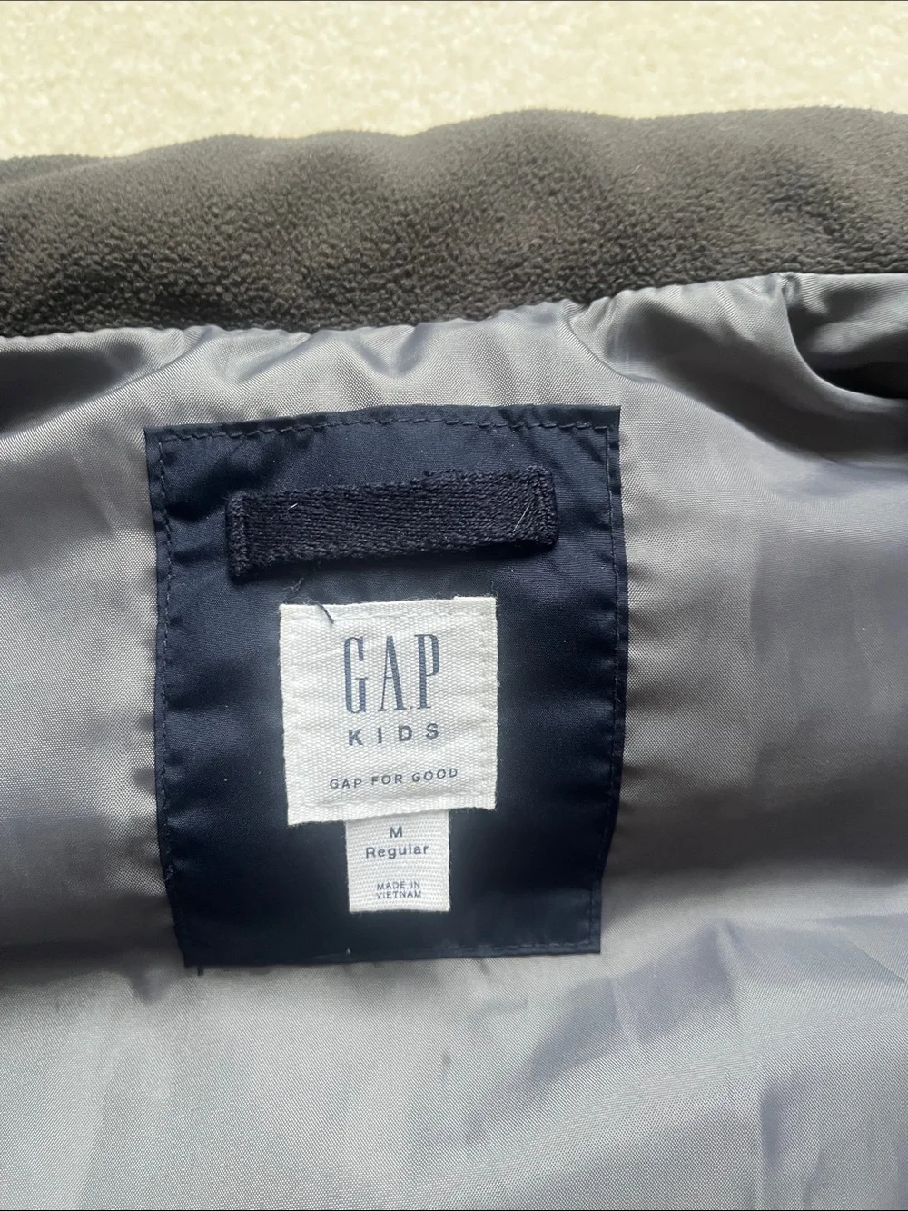 GAP Navy Quilted Puffer Vest for Kids